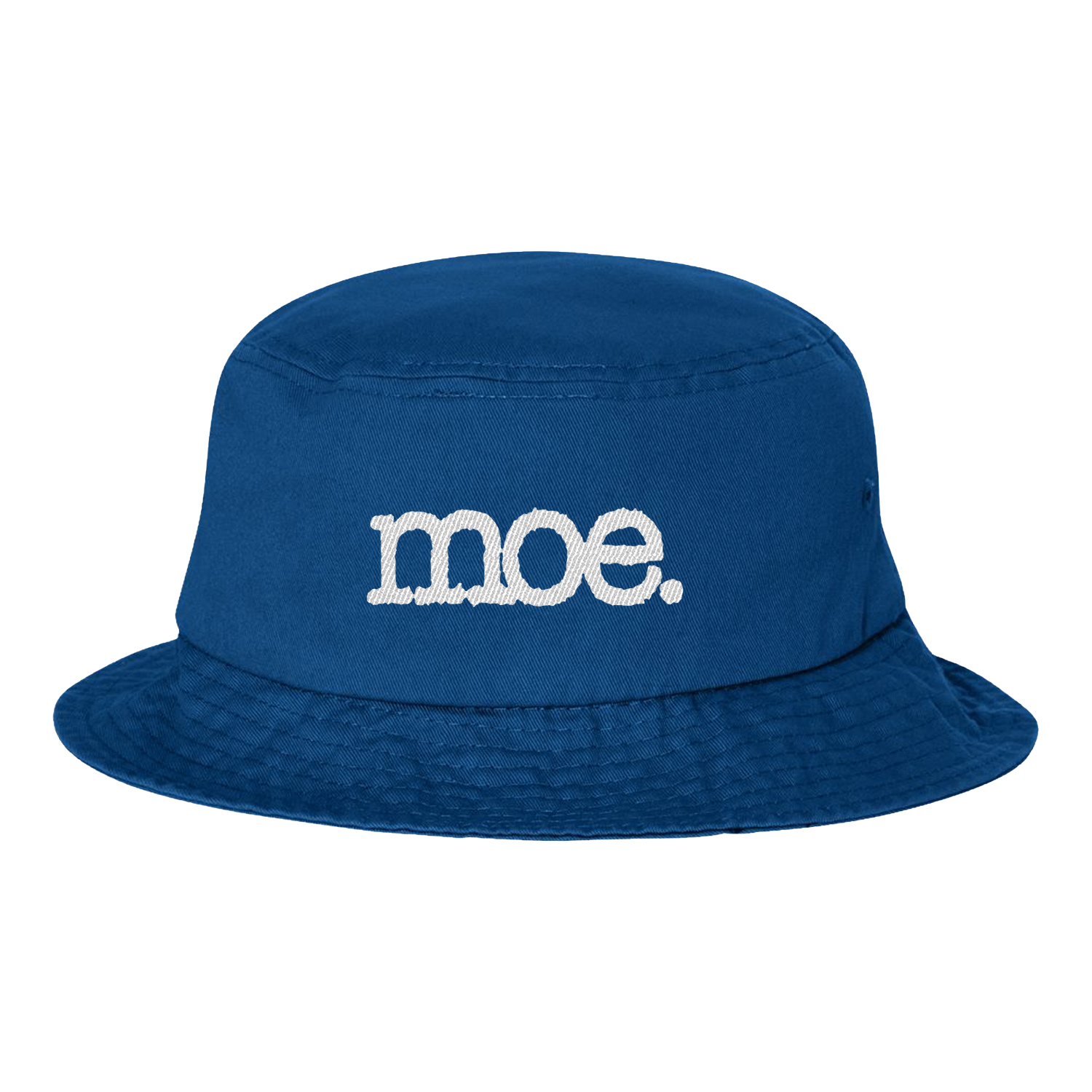 Typewriter Logo Bucket Hat Blue