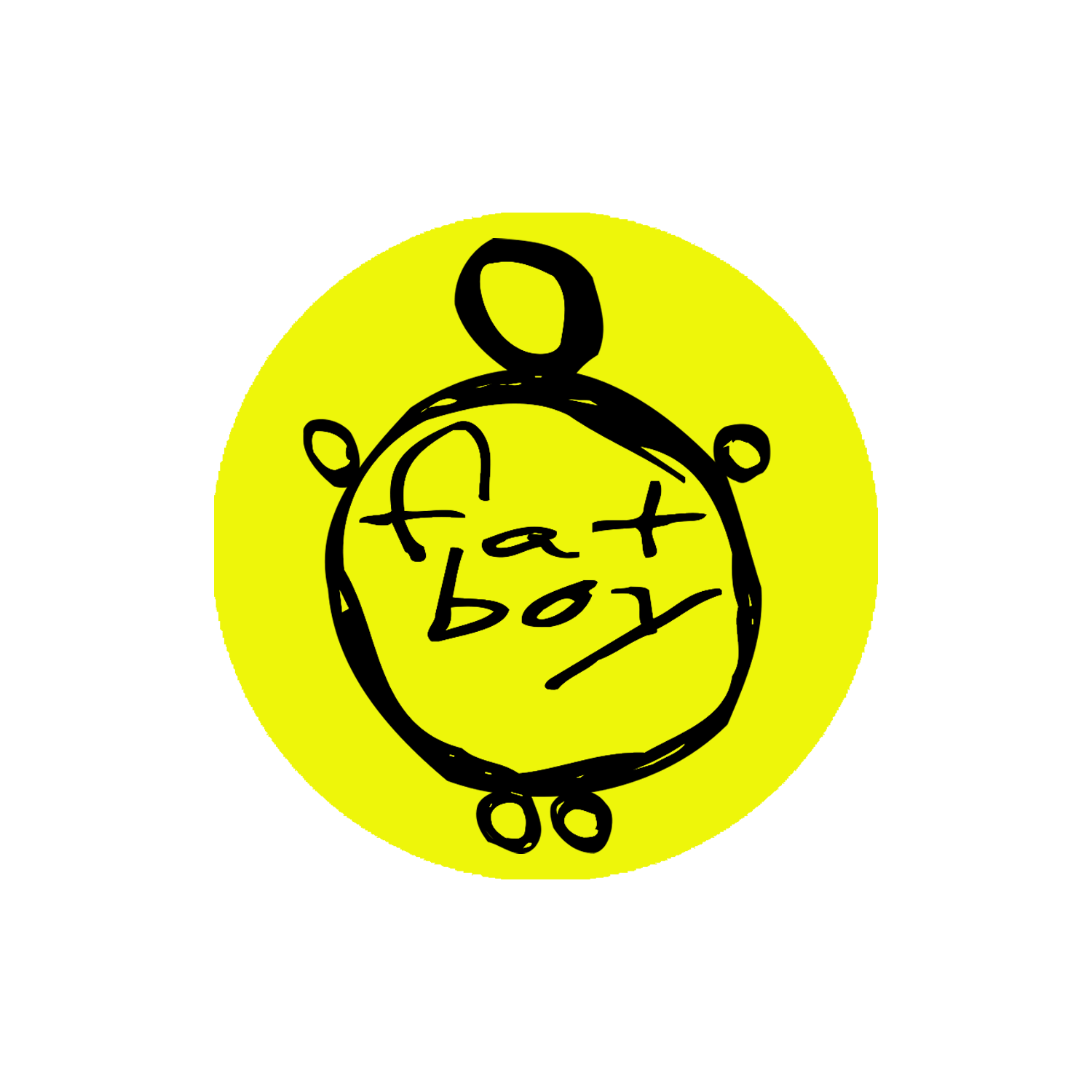 Classic Fatboy Records Logo Sticker